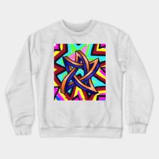 Dancing Inter-dimensional Star Hella Pretty Crewneck Sweatshirt